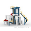 Línea de recubrimiento en polvo vertical para perfiles de aluminio